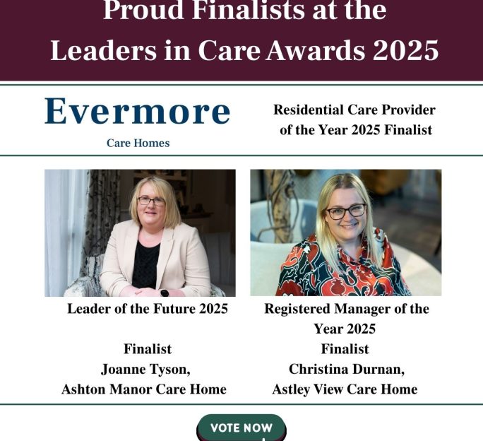 Evermore Care Shortlisted for Three National Leaders in Care Awards
