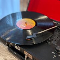 When the record player comes out, magic happens.