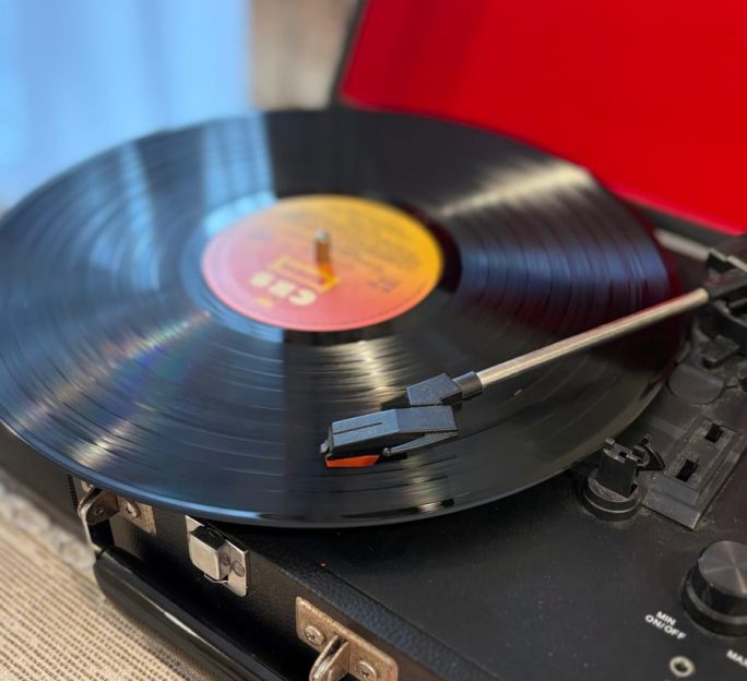 When the record player comes out, magic happens.