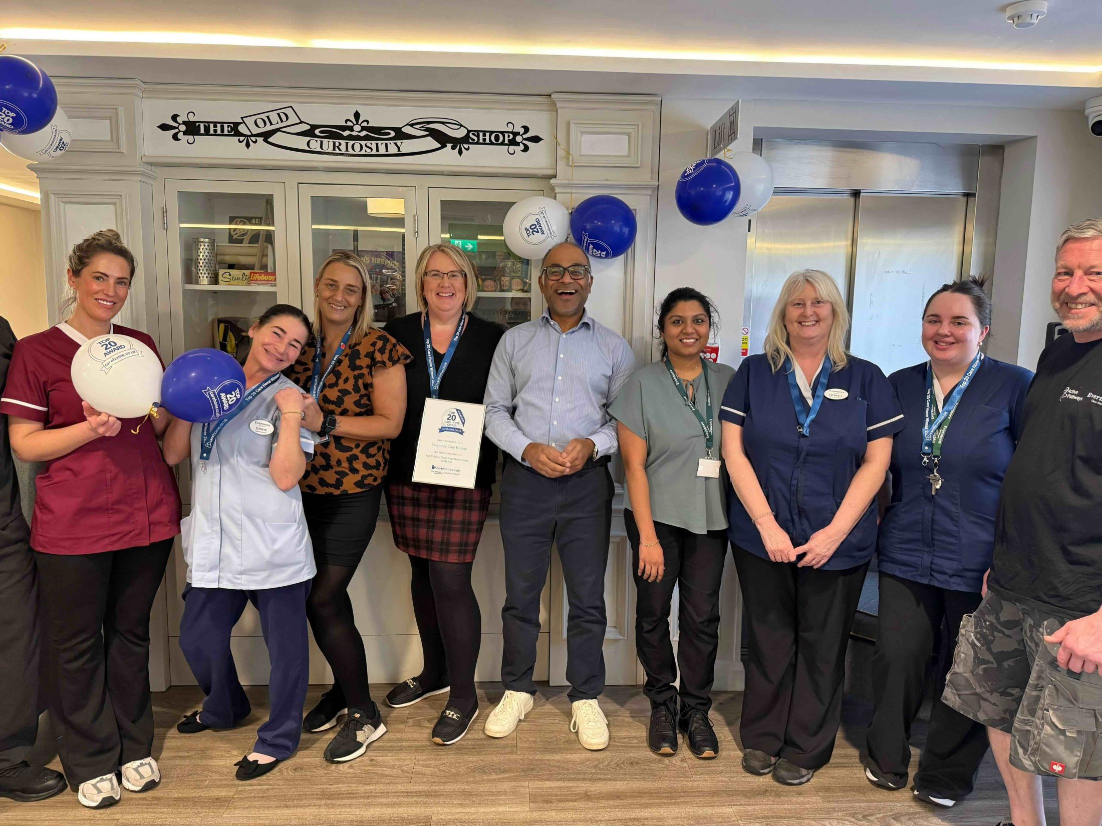 Top 20 care home.co.uk award for Ashton Manor Care Home in Lancaster