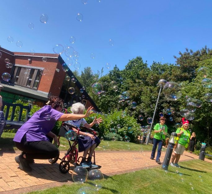Astley View resident revisits charity they have supported for many years
