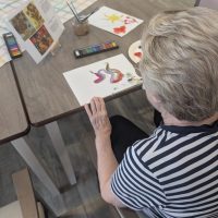Inclusive art sessions encourage creativity at Astley View Care Home