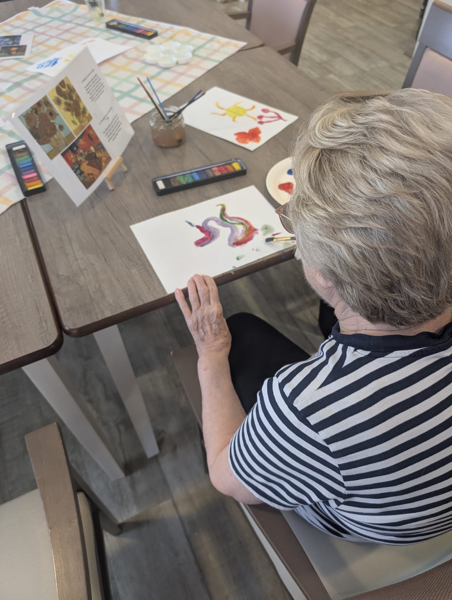 Inclusive art session at Astley View Care Home in Chorley