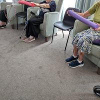 Residents keep active with Mandy the Motivator at Astley View Care Home in Chorley