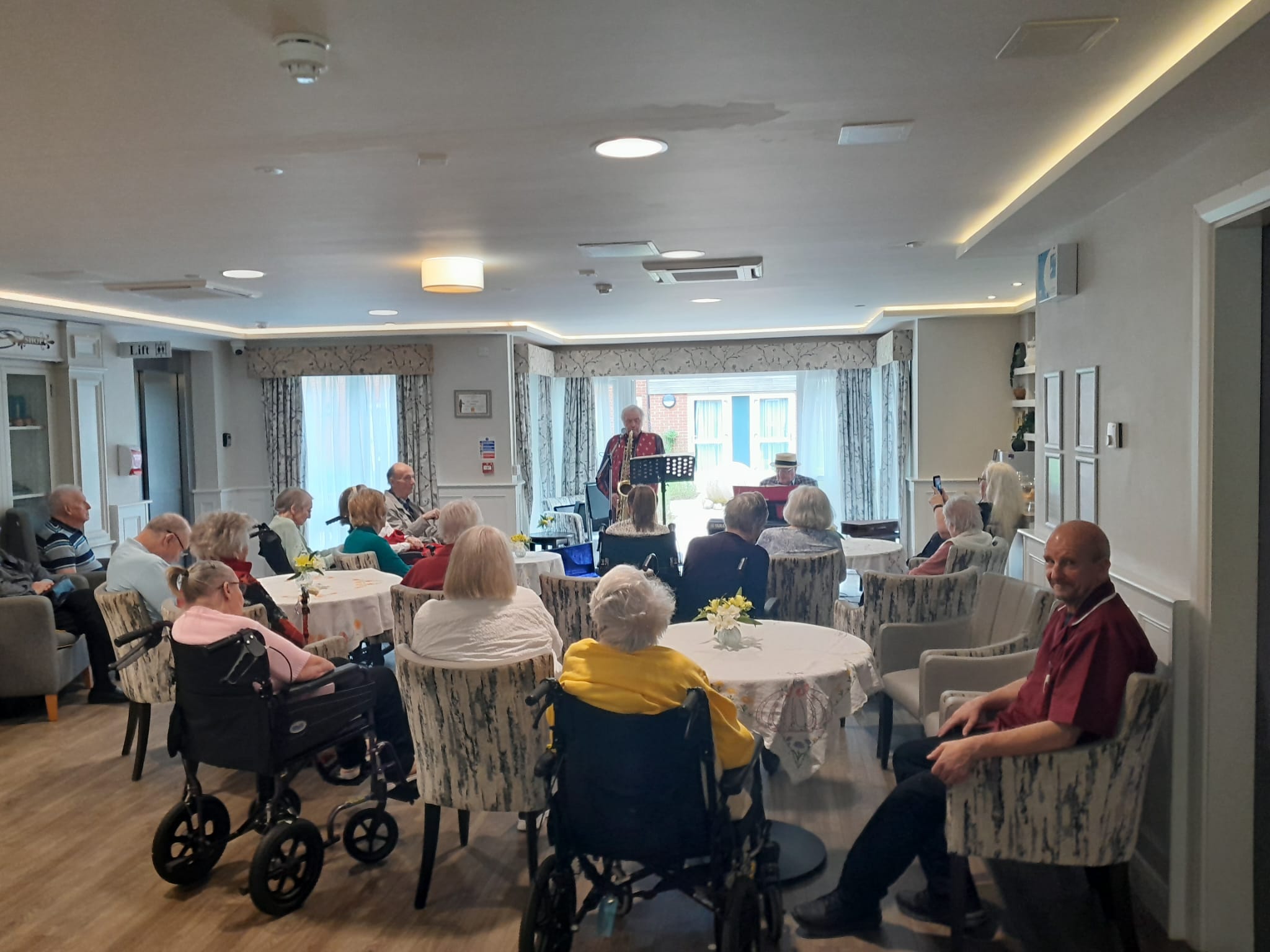 music at Ashton Manor Care Home in lancaster