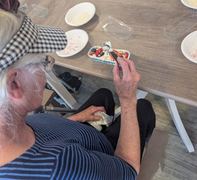 Residents Enjoy Homemade Cheesecakes at Astley View Care Home