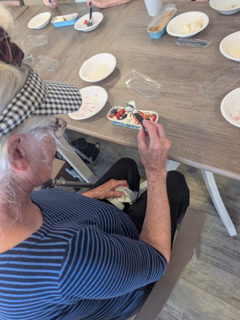 Residents Enjoy Homemade Cheesecakes at Astley View Care Home