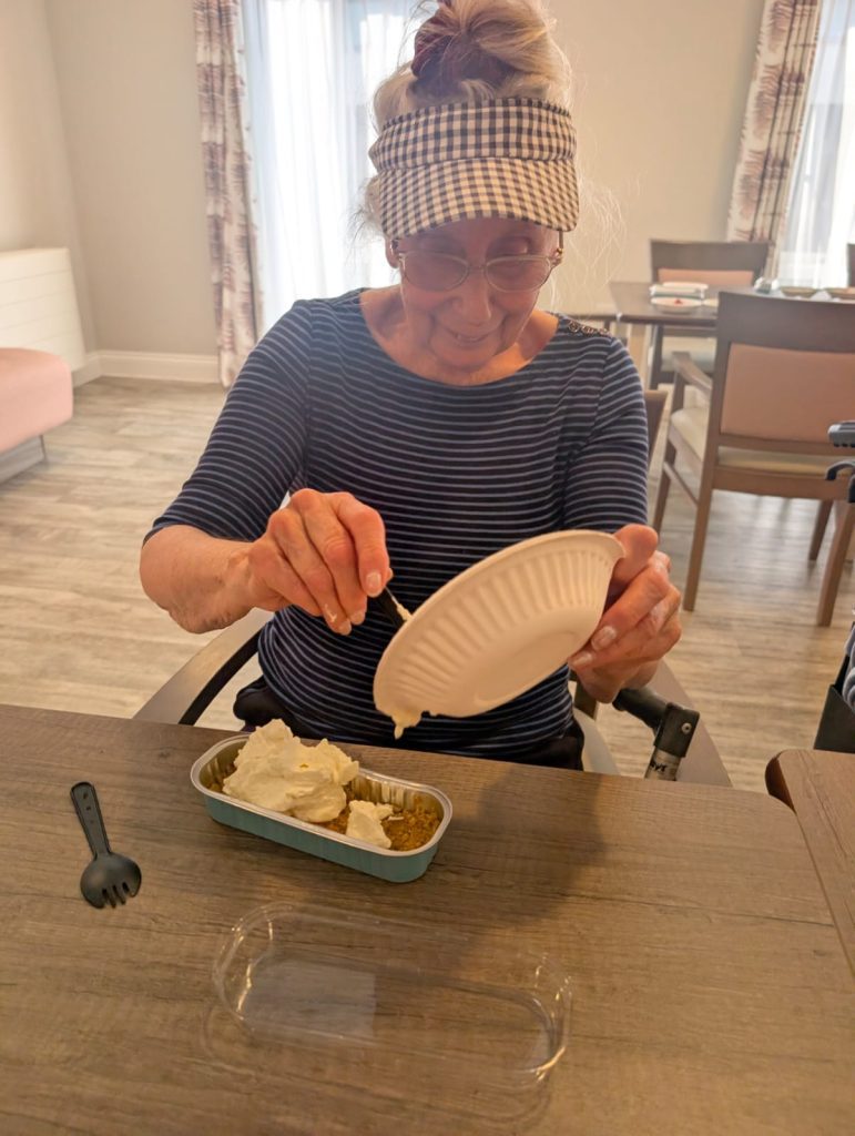 baking at Astley View Care Home in Chorley 