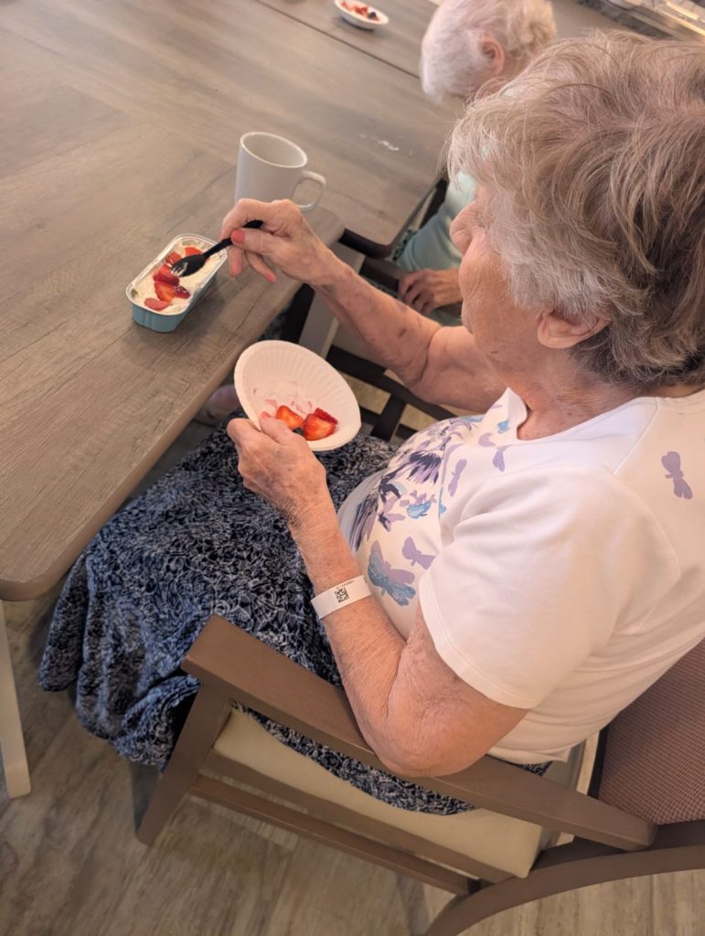 baking at Astley View Care Home in Chorley 