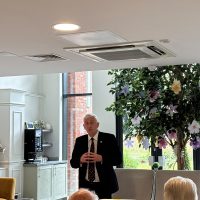 Speaker of the House Sir Lindsay Hoyle visits Astley View Care Home in Chorley