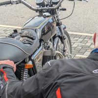 Classic Norton surprise makes birthday one to remember at Astley View Care Home