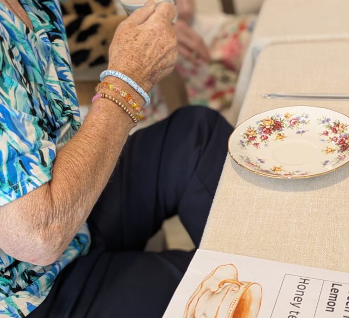 Residents celebrate Afternoon Tea Week with a taste of something different