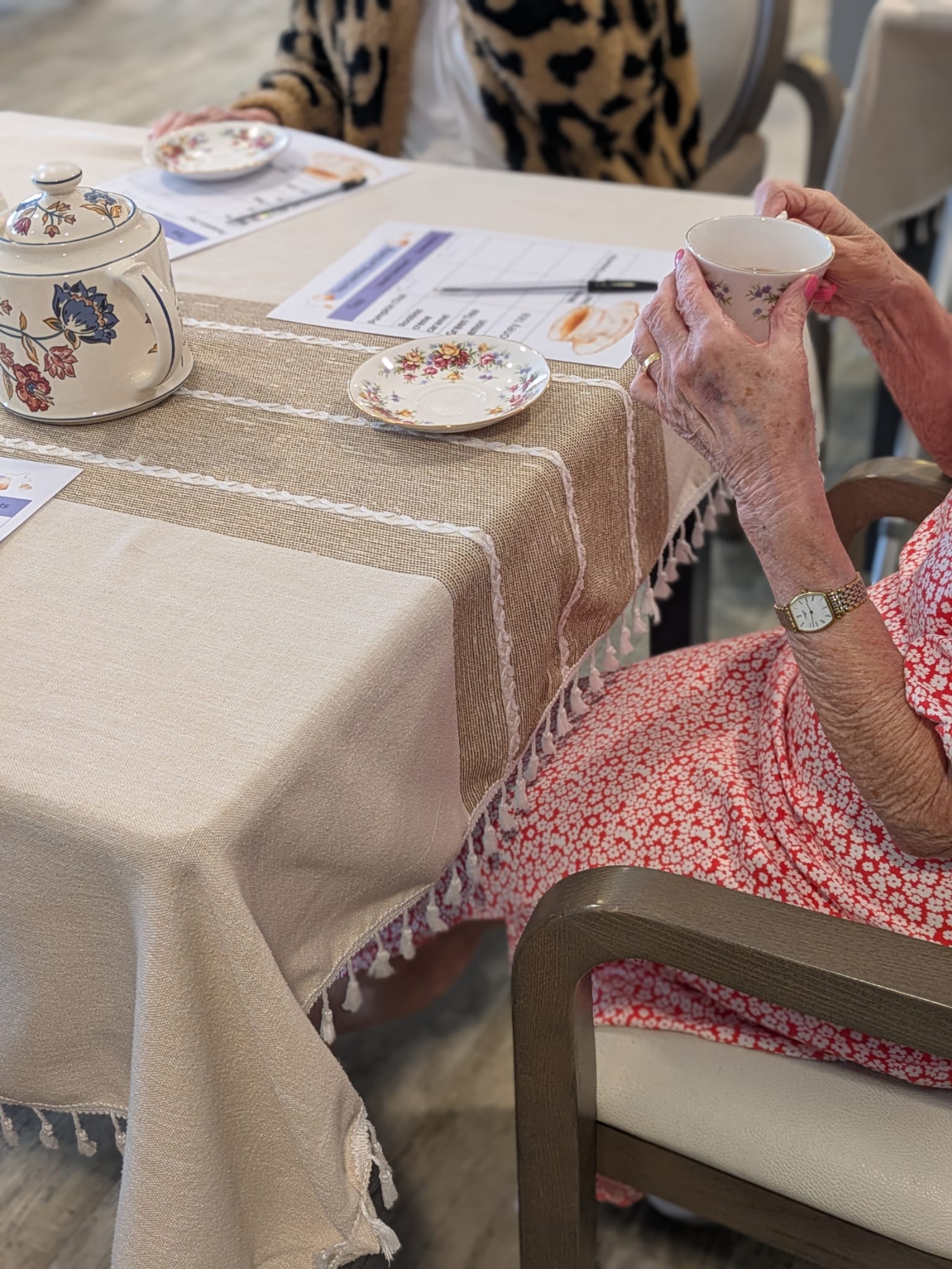 tea tasting at Astley View Care Home in Chorley