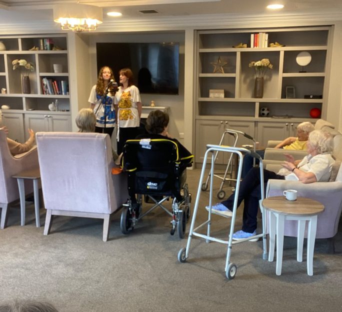 ABBA duet gets residents singing and dancing at Astley View