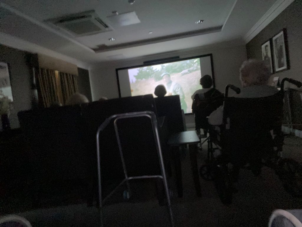Residents enjoy Singin’ in the Rain in our cinema